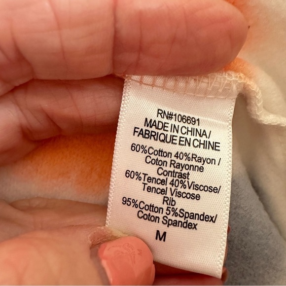 Young Fabulous & Broke Tie Dye Joggers Athleisure Boho Hippie Pink Blue Size Med - Picture 13 of 15